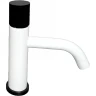 Смеситель для раковины Boheme Stick 121-WB Белый матовый Черный латунь