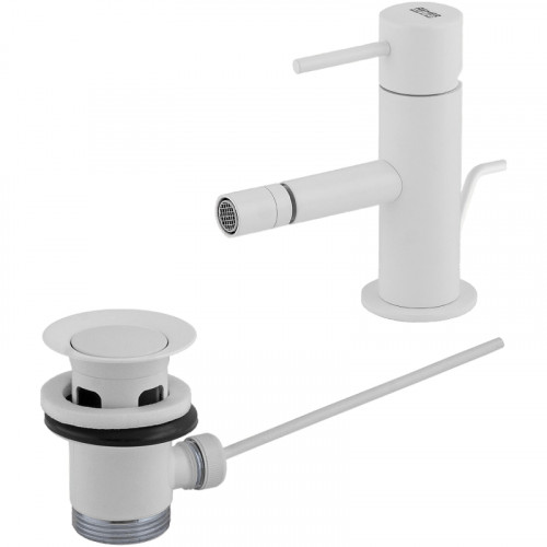 Смеситель для биде Remer X-Style X20BO Белый матовый латунь