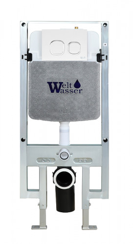 Инсталляция WeltWasser WW Amberg 497 ST 10000005988 для унитаза без клавиши смыва нержавеющая сталь
