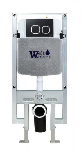 Инсталляция WeltWasser WW Amberg 497 ST 10000005988 для унитаза без клавиши смыва нержавеющая сталь