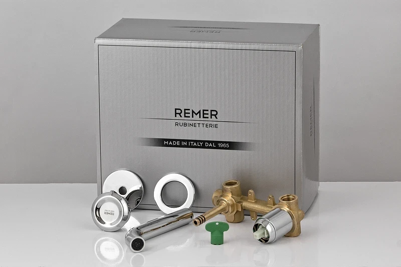 Смеситель для раковины Remer Element ET15P Хром латунь встраиваемый