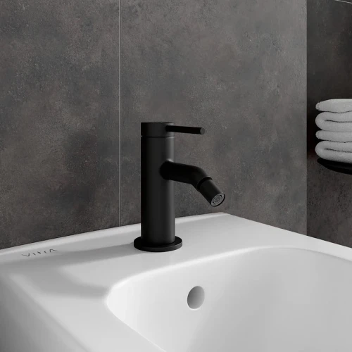 Смеситель для биде Vitra Minimax Round A4353636EXP цвет Черный матовый