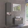 Шкаф пенал Keuco Stageline 40 R 32831290102 подвесной с подсветкой цвет Инокс матовый