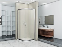 Душевой уголок Good Door Infinity R-90-G-CH 90x90 профиль Хром стекло Грейп