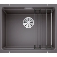 Кухонная мойка Blanco Etagon 500-U Silgranit 522228 Темная скала искусственный камень (литьевой мрамор) встраиваемый