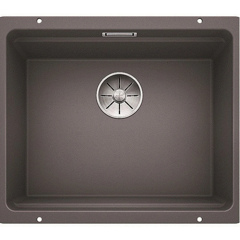 Кухонная мойка Blanco Etagon 500-U Silgranit 522228 Темная скала искусственный камень (литьевой мрамор) встраиваемый
