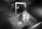 Кухонная мойка Blanco Etagon 500-U Silgranit 522228 Темная скала искусственный камень (литьевой мрамор) встраиваемый