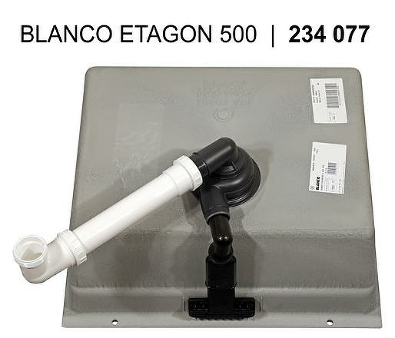 Кухонная мойка Blanco Etagon 500-U Silgranit 522228 Темная скала искусственный камень (литьевой мрамор) встраиваемый