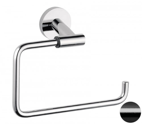 Полотенцедержатель Remer Guest GS44CFP цвет Черный брашированный хром