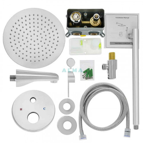 Душевая система ALMAes Marita TVZ-8839 Хром латунь встраиваемый