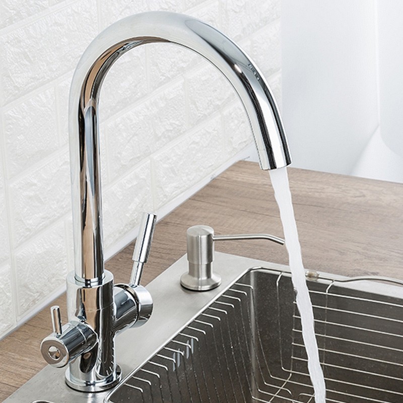 Смеситель для кухни Frap H52 F4352 Хром латунь на столешницу
