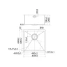 Кухонная мойка Iddis Edifice 65 EDI44G0i77K цвет Графит матовый