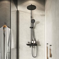 Душевая система Iddis SpaHome SPABLBTi06 Черная матовая латунь на стену