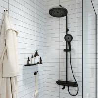 Душевая система Iddis SpaHome SPABLBTi06 Черная матовая латунь на стену