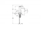 Смеситель для раковины Vitra Minimax Round A43530EXP цвет Хром