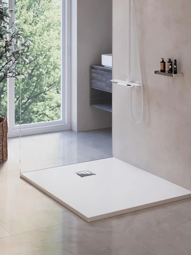 Душевой поддон из искусственного камня RGW Stone Tray (Стоун Трей) ST-W 100х80 16152810-001 цвет Белый