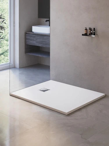 Душевой поддон из искусственного камня RGW Stone Tray (Стоун Трей) ST-W 100х80 16152810-001 цвет Белый