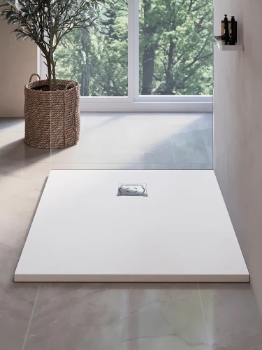 Душевой поддон из искусственного камня RGW Stone Tray (Стоун Трей) ST-W 100х80 16152810-001 цвет Белый