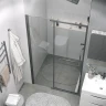Душевая дверь Grossman Pragma 100 100.K33.03.100.42.00 профиль Графит сатин стекло прозрачное