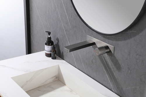 Смеситель для раковины Abber Rund AF8712NG Никель латунь встраиваемый