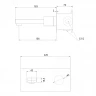 Смеситель для раковины Abber Rund AF8712NG Никель латунь встраиваемый