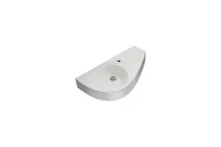 Раковина 1MarKa Элипс Piccolo Polytitan 85 L 07элпк85л цвет Белый