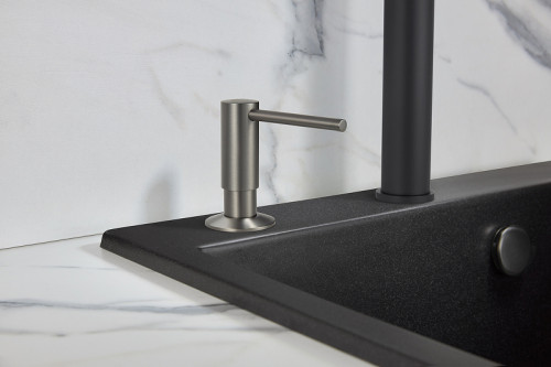 Дозатор для жидкого мыла Milacio Ultra MC.931.GM Вороненая сталь