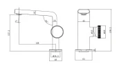 Смеситель для раковины Black&White Gravity GF-7207-С 7207C цвет Хром