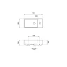 Раковина Wellsee WC Area 40 R 151801000 цвет Белый глянцевый