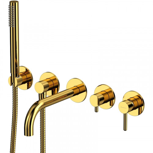 Смеситель для ванны Whitecross Y gold Y1240GL Золото латунь встраиваемый