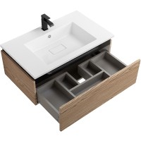 Тумба под раковину Cezares Slider 80 SLIDER-800-1C-SO-RT-P подвесная Дуб тангент МДФ / ЛДСП