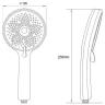 Ручной душ Melodia della vita Luxe MKP26313BL_bk Черный