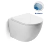Комплект унитаза Vincea Globo VT1-14S с инсталляцией Berges Novum L5 040215 с сиденьем Микролифт и Черной матовой клавишей смыва фарфор подвесной