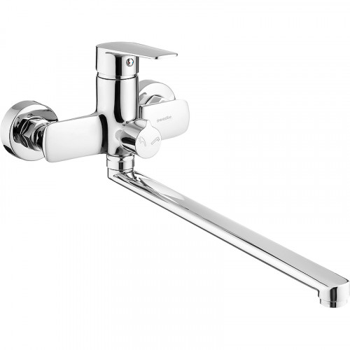 Смеситель для ванны Swedbe Mars 1750 универсальный Хром латунь на стену