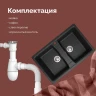 Кухонная мойка Domaci Болонья 78 М-26-007 цвет Антрацит