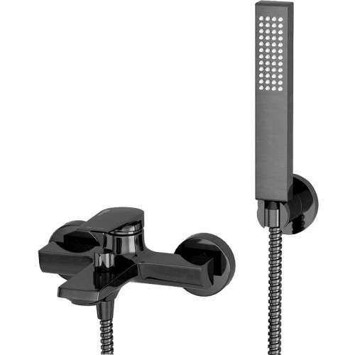 Смеситель для ванны WasserKRAFT Wiese 8401 Оружейная сталь латунь на стену