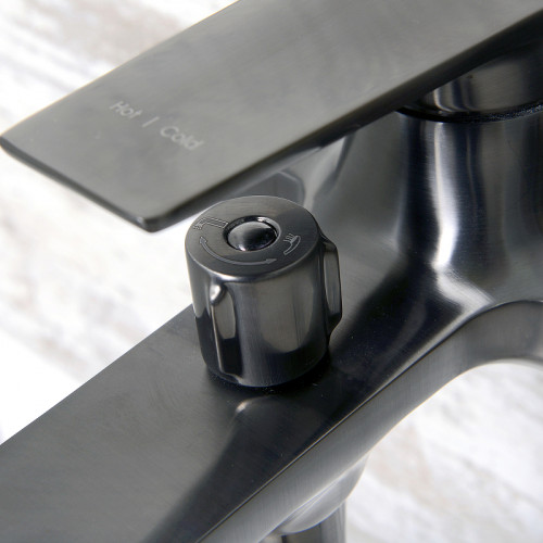 Смеситель для ванны WasserKRAFT Wiese 8401 Оружейная сталь латунь на стену