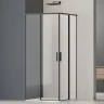 Душевой уголок Vincea Soft 2 90x90 VSS-3SO2900CLB профиль Черный стекло прозрачное