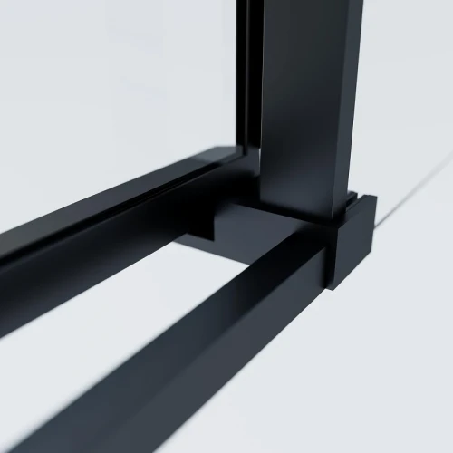 Душевой уголок Vincea Soft 2 90x90 VSS-3SO2900CLB профиль Черный стекло прозрачное