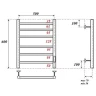Электрический полотенцесушитель Point Аврора PN10856B П6 500x600 диммер справа Черный
