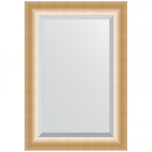 Зеркало Evoform Exclusive 96х66 BY 1181 с фацетом в багетной раме - Травленое золото 87 мм стекло