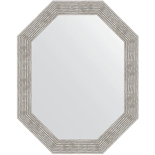Зеркало Evoform Polygon 96х76 BY 7196 в багетной раме - Волна хром 90 мм стекло
