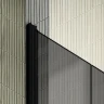 Душевая дверь Maybah Glass MGD-443-6 990х1980 двустворчатая на монопетлях Черный стекло графитовое
