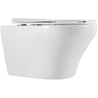 Унитаз Art&Max Gina AM218CHR/SC подвесной с сиденьем Микролифт