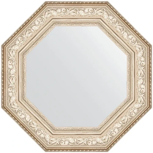 Зеркало Evoform Octagon 65x65 BY 7386 в багетной раме - Виньетка серебро 109 мм стекло