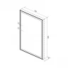 Зеркало Wellsee 7 Rays' Spectrum 70 172201320-172201330 с подсветкой цвет Черный матовый с сенсорным выключателем