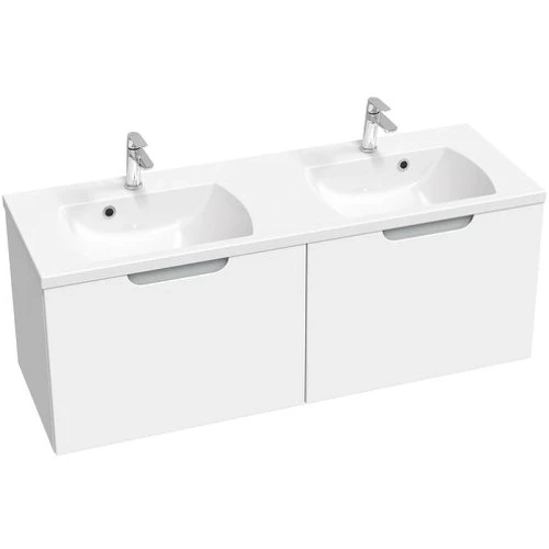 Тумба под раковину Ravak SD Classic II 130 X000001483 подвесная Белая Серая МДФ / ЛДСП