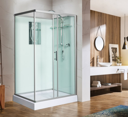 Душевая кабина WeltWasser WW500 Laine 1211 120x90 10000003274 профиль Хром стекло прозрачное