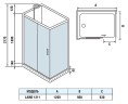 Душевая кабина WeltWasser WW500 Laine 1211 120x90 10000003274 профиль Хром стекло прозрачное