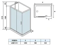 Душевая кабина WeltWasser WW500 Laine 1211 120x90 10000003274 профиль Хром стекло прозрачное